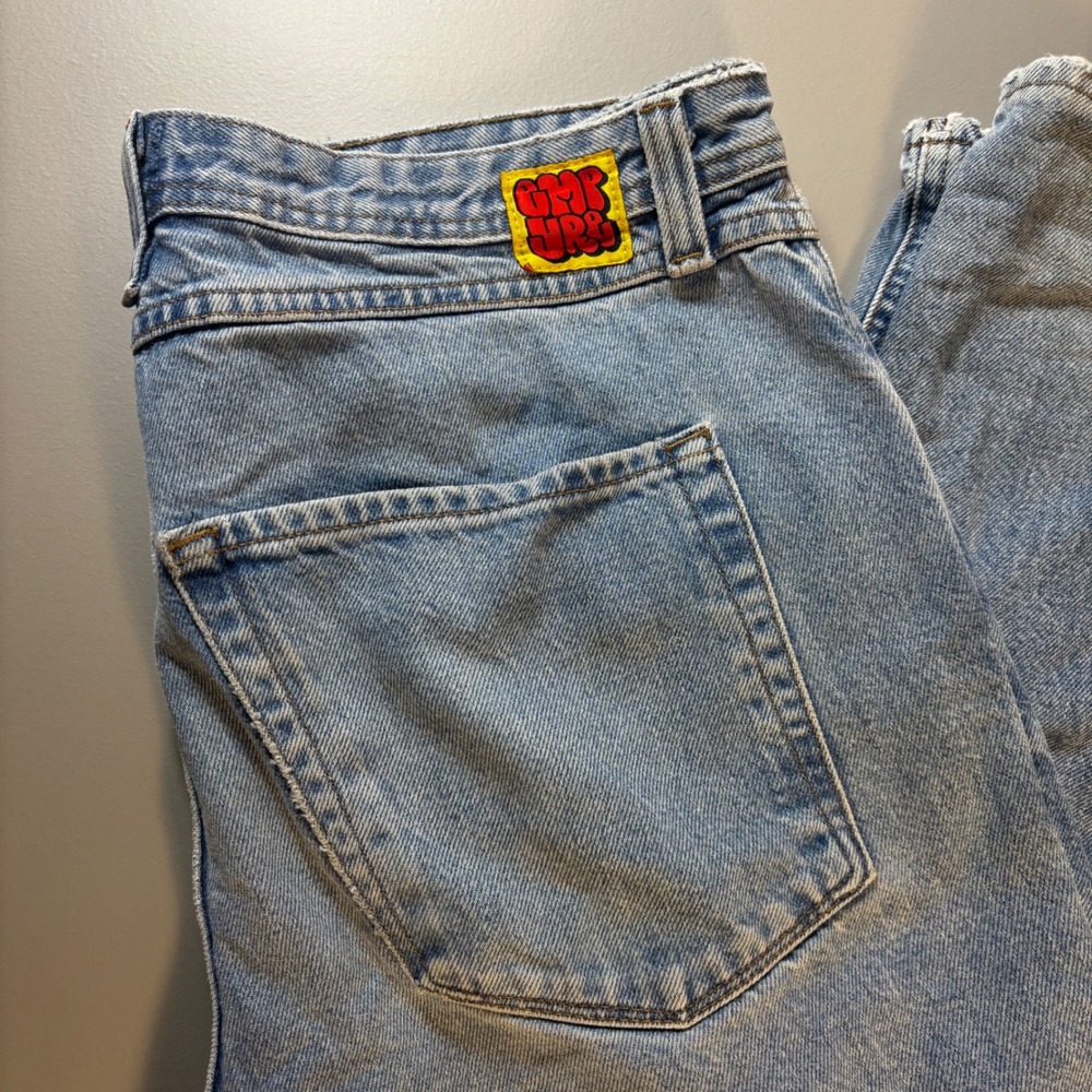 Empyre Jeans Mens 36 Relaxed‎ Fit Light Wash Denim Distressed Grunge Style